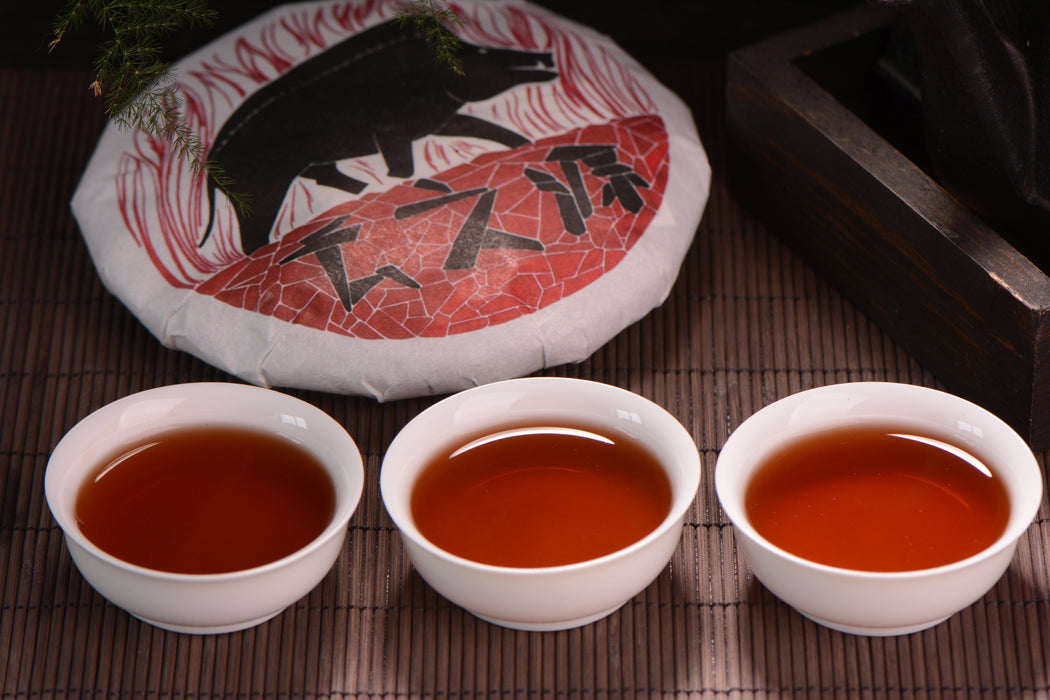 2019 Yunnan Sourcing "Ba Wang" Ripe Pu-erh Tea Cake