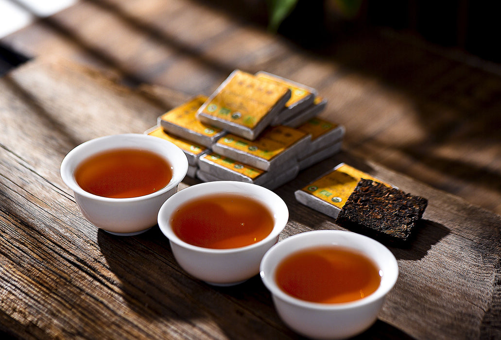 Yunnan Sourcing Certified Organic Ripe Pu-erh Tea Mini Bricks