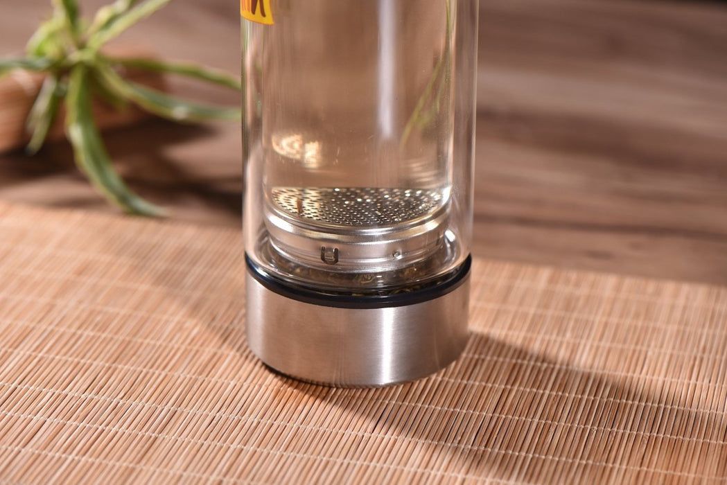 Yunnan Sourcing Logo Insulated Double Layer Glass Thermos — Yunnan