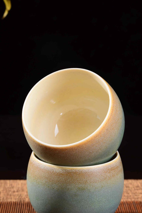 Ceramic "Pastel Sunrise" Gaiwan and Cups