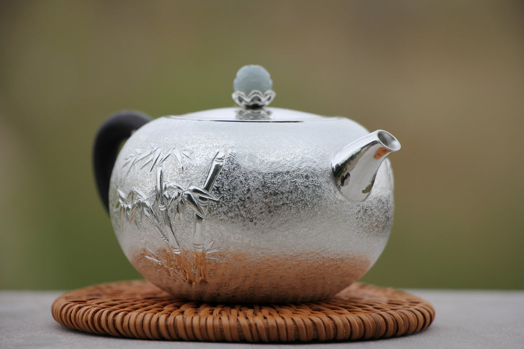 Pure Silver 999 "Bamboo Impressions" Teapot * 120ml