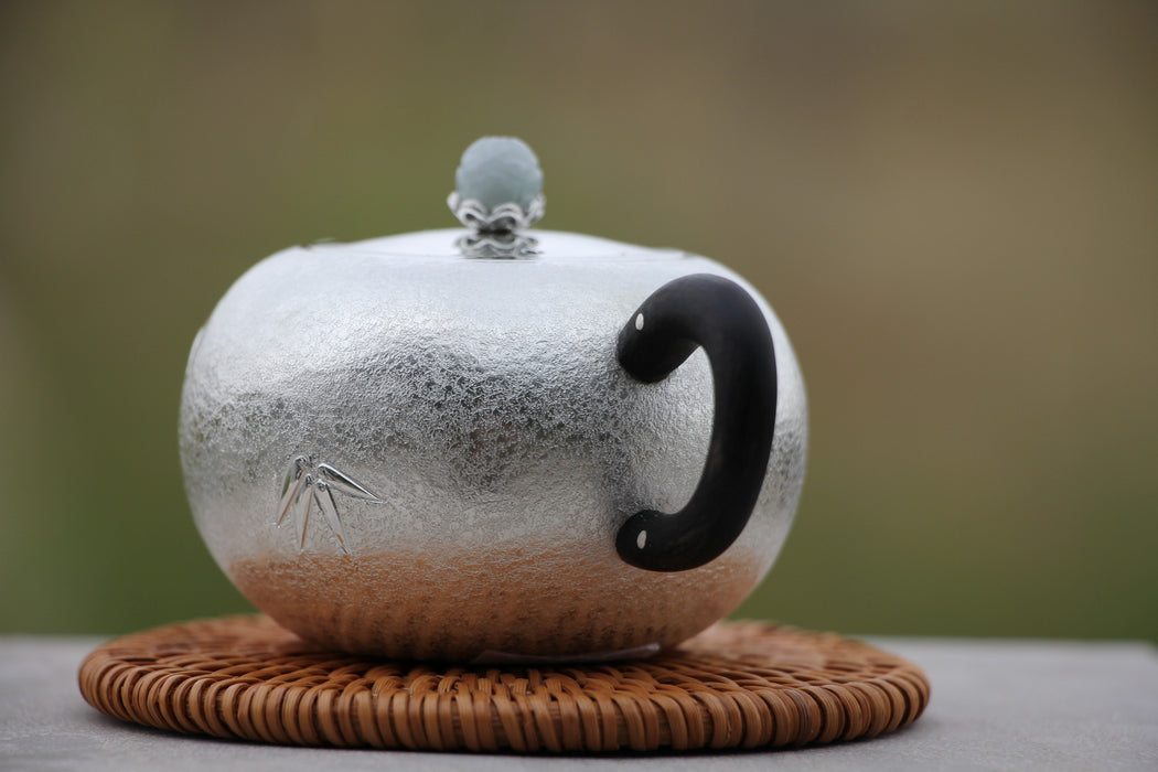 Pure Silver 999 "Bamboo Impressions" Teapot * 120ml