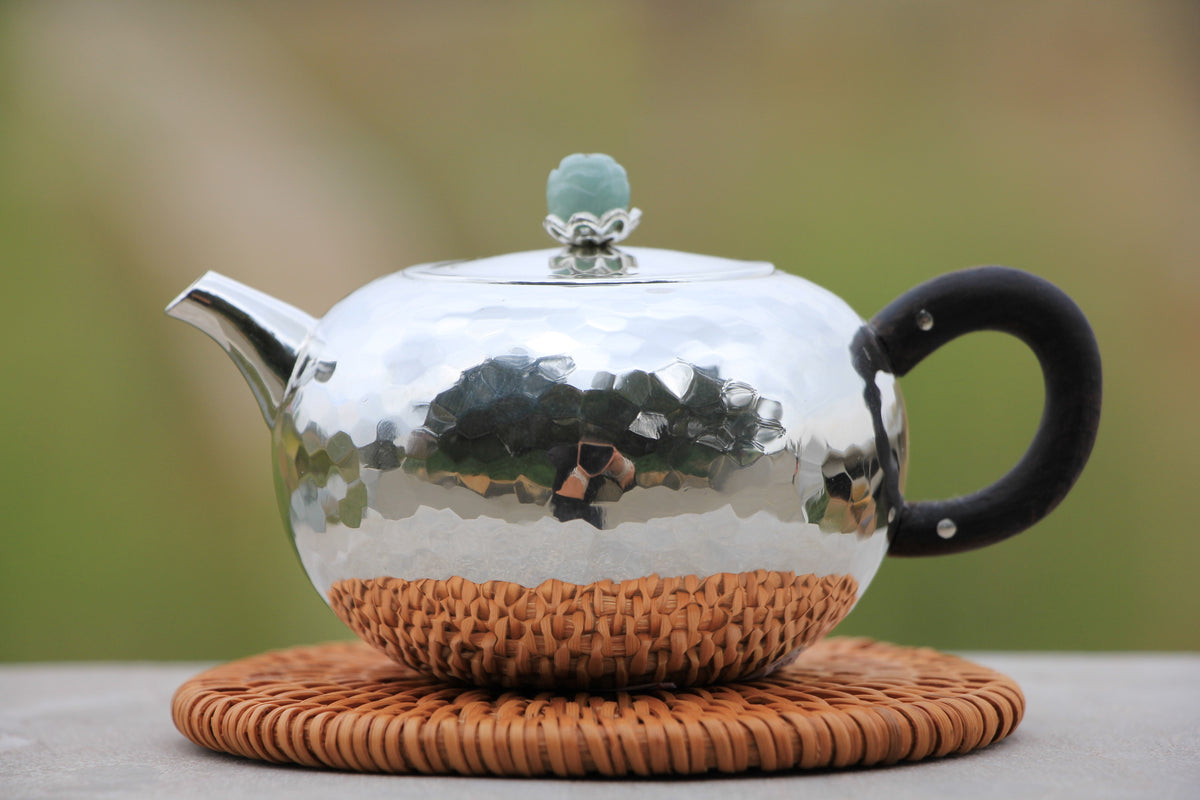 Pure Silver 999 "Reflections" Teapot * 120ml — Yunnan Sourcing Tea Shop
