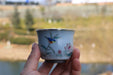 "Lotus Pond Scene" Pure 999 Silver and Porcelain Cup | Yunnan Sourcing Tea Shop