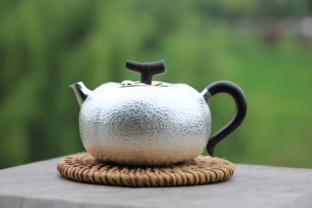 Pure Silver 999 "Persimmon" Teapot * 150ml