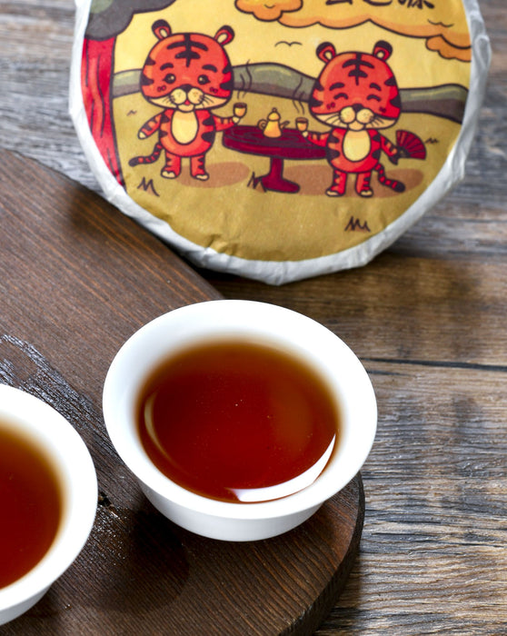 2022 Yunnan Sourcing "Tea Time" Ripe Pu-erh Tea Cake