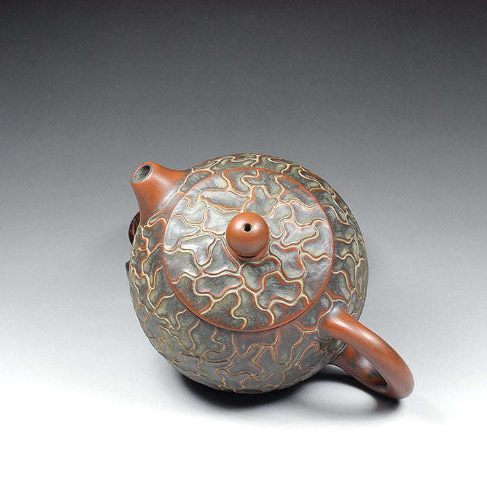 Qin Zhou Nixing Clay Teapot "Tree Bark" by Hu Ying Jia