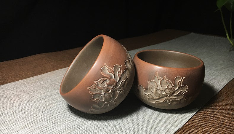 Qin Zhou Nixing Clay Cups "Lotus" by Xia Chuang De