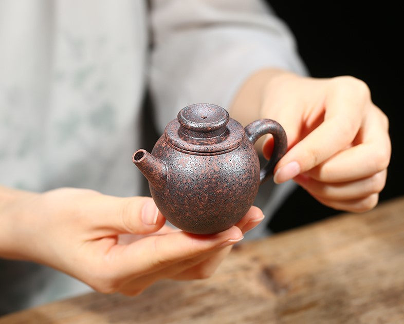 High Fired Old Duan Ni Clay "Ju Lun Zhu" Teapot * 80ml