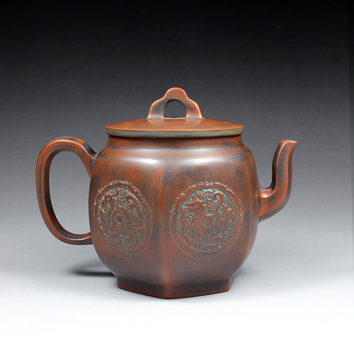 Qin Zhou Nixing Clay Teapot "Four Spirits" by Hu Ying Jia