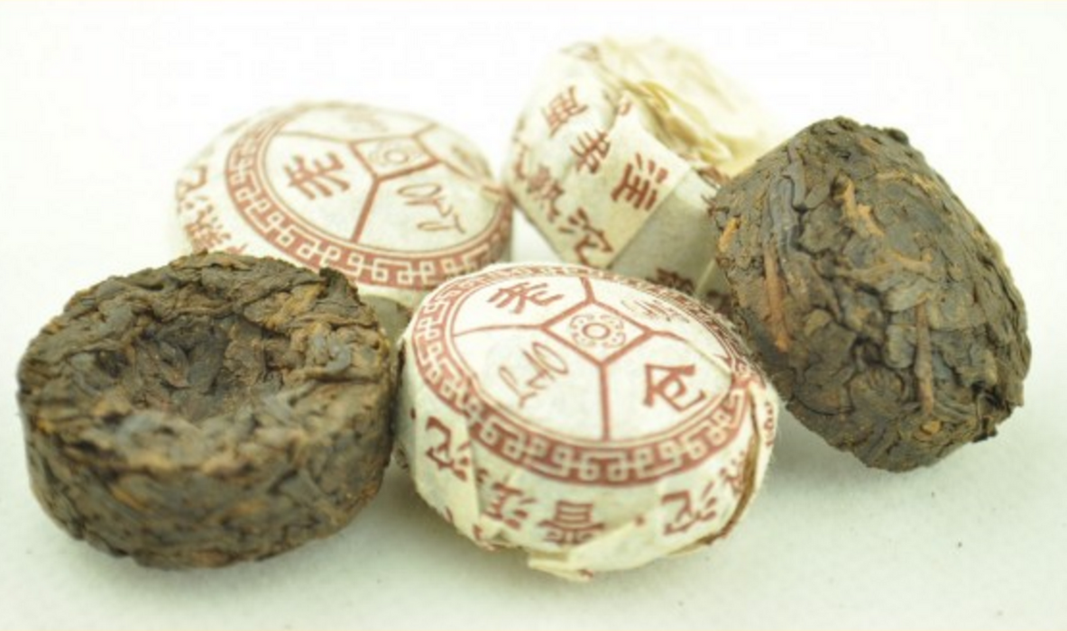 thumbnail image 2 of Yunnan Pu-erh Tea Sampler – 50 Pcs Mini Tuocha – 10 Flavors – Ripe & Raw – 250g Total – XIUQIE 2 of 4