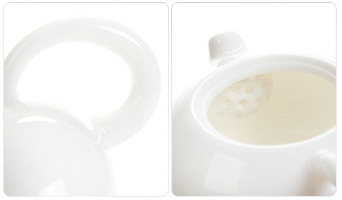 De Hua Jade Porcelain "Yu Ci" White Xi Shi Teapot * 200ml