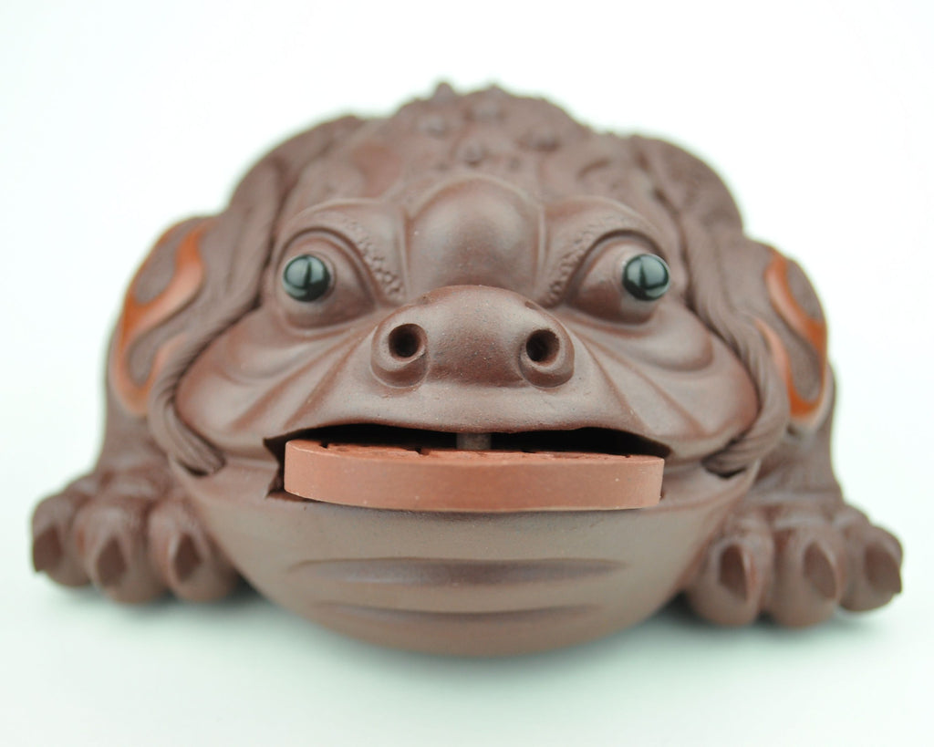 『如意吉祥』茶寵置物精品養茶游戯緑泥机工芸品置物8x Yixing Clay 