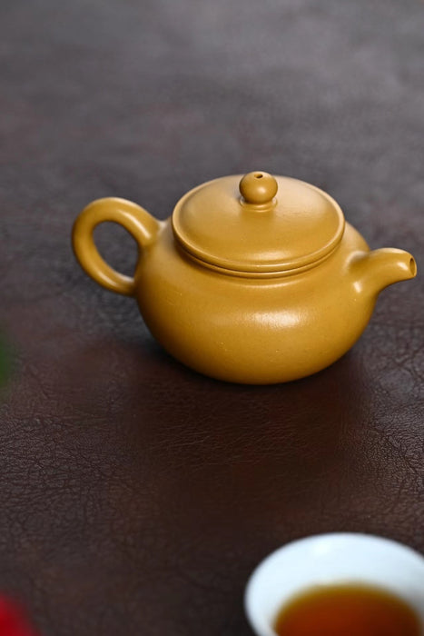 Golden Duan Ni Clay "Fang Gu" Yixing teapot