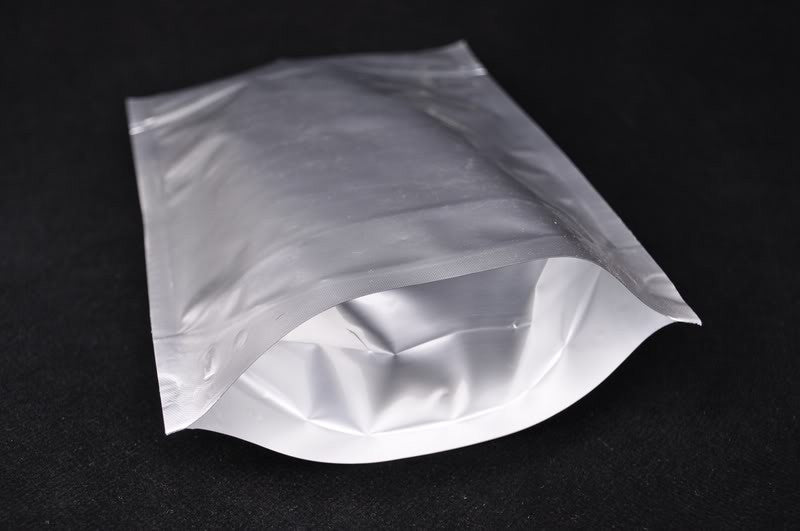 Heavy Duty Zip Lock Silver Stand-up Pouches for Tea Packaging and Storage