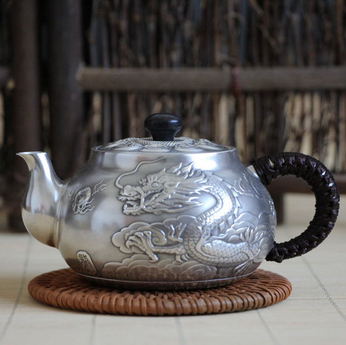 Pure Silver 999 "Heavenly Dragon" Teapot * 200ml