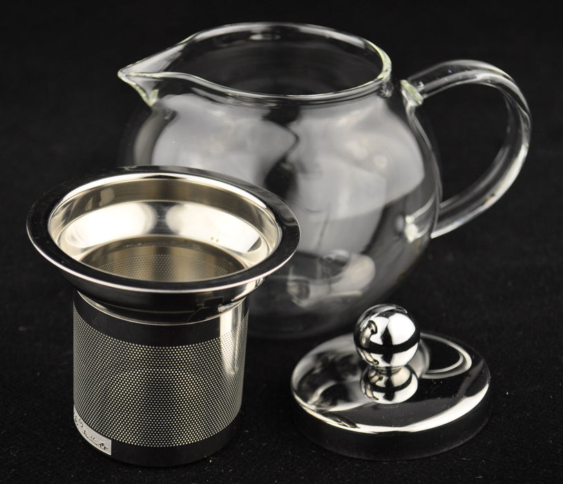 Glass Teapot with Stainless Steel Infuser Core * P-026 400ml